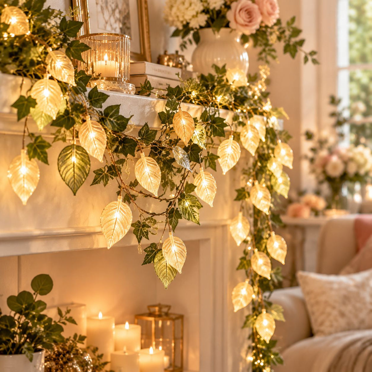 Zenvorac™ LeafGlow Botanical String Light Garland