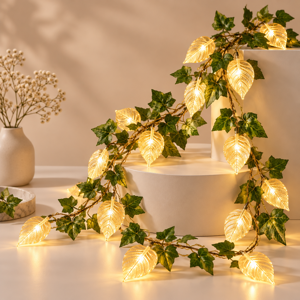 Zenvorac™ LeafGlow Botanical String Light Garland