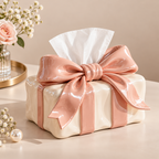 Zenvorac™ RibbonNest Bow Tissue Box Cover